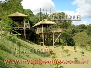 Quiosque com cobertura de palha Santa Fé — projeto SF-32