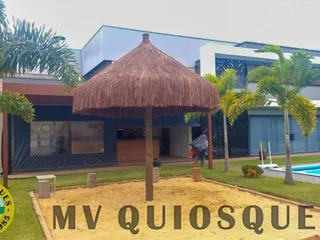 Quiosque com cobertura de piaçava — projeto P-47