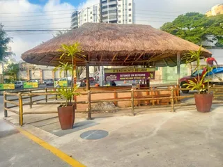 Quiosque de sapê em restaurante — projeto S-176