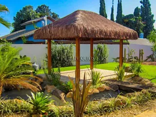 Quiosque com cobertura de piaçava — projeto P-32