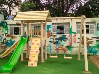 Playground de madeira — projeto PG-407